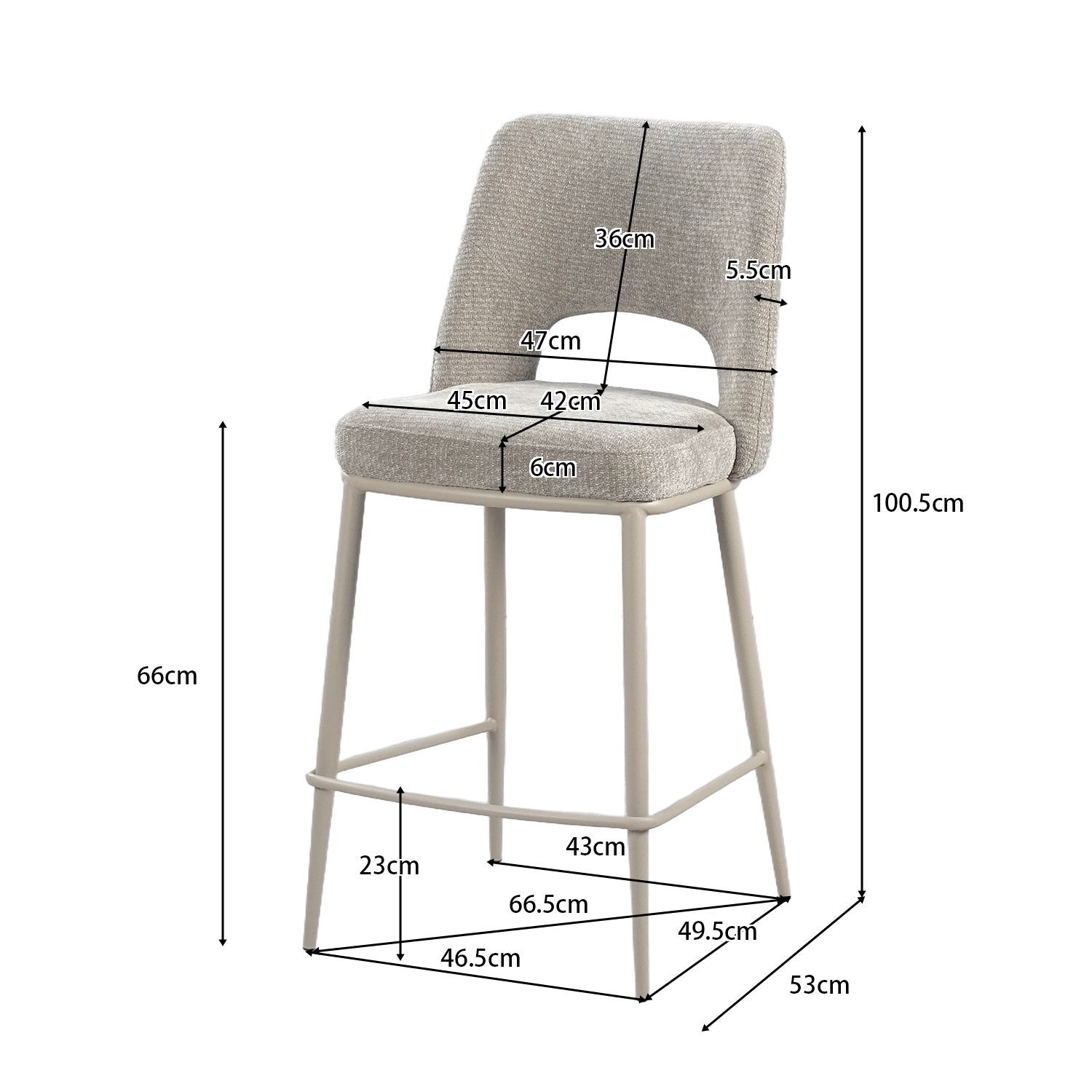 כסא בר דגם 120